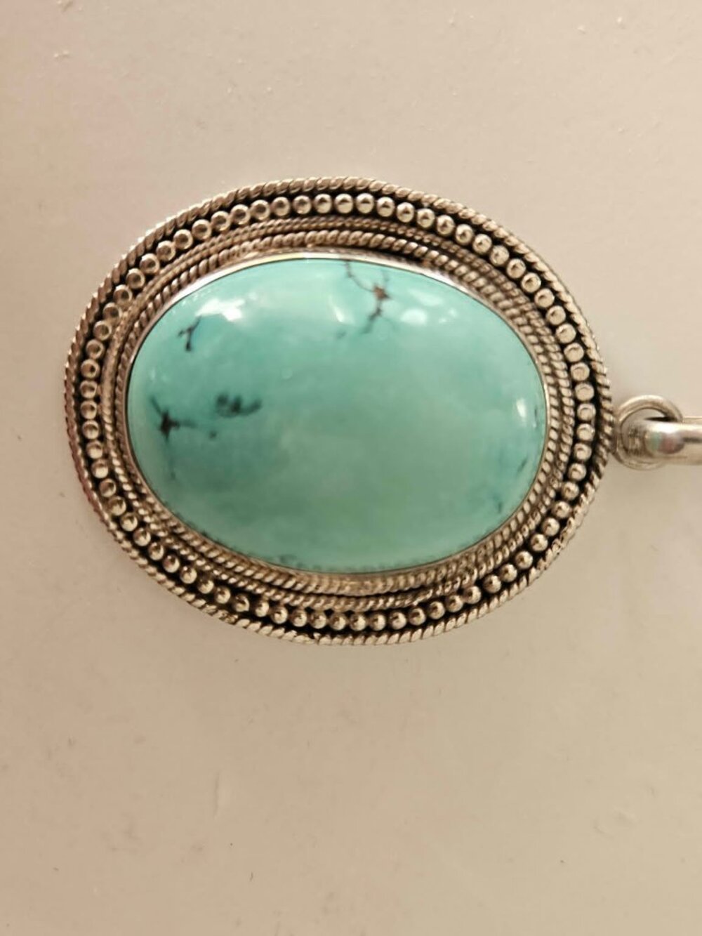 Turquoise & Sterling Silver Pendant